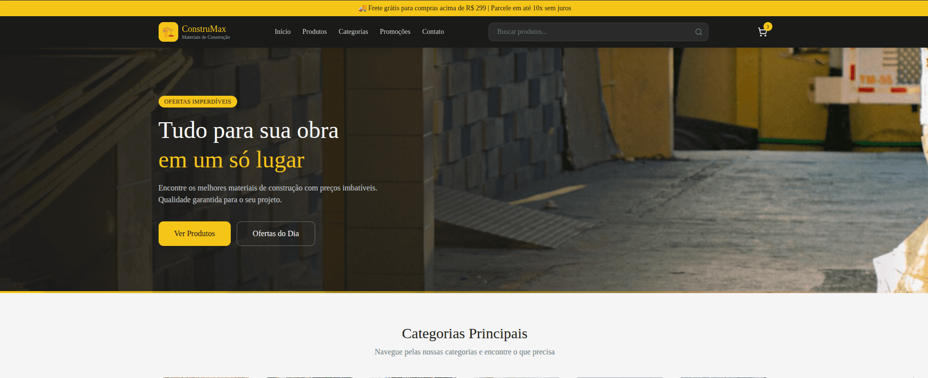 Loja Virtual de Materiais de Construção